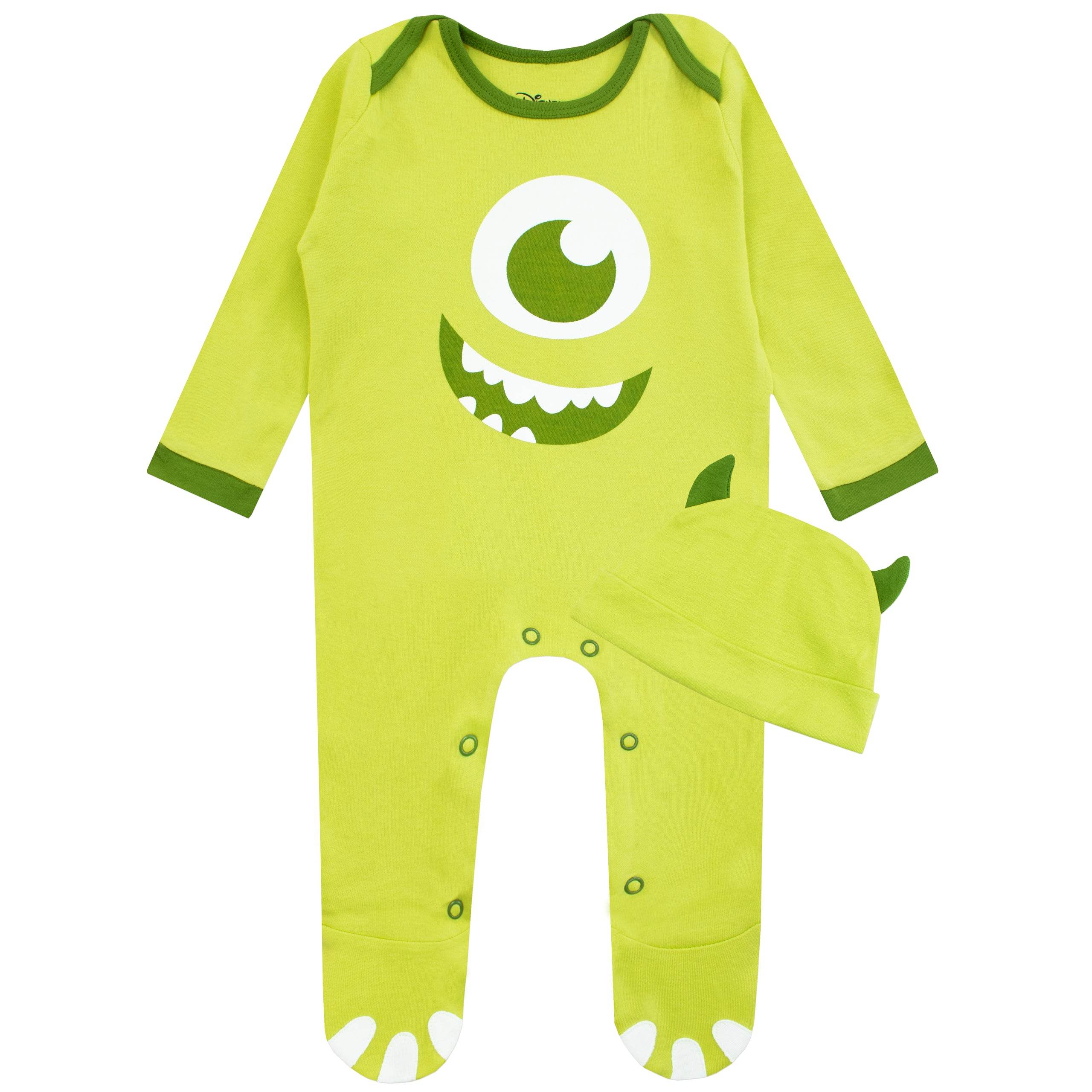 Baby Mike Wazowski Sleepsuit and Hat Set - Image 3
