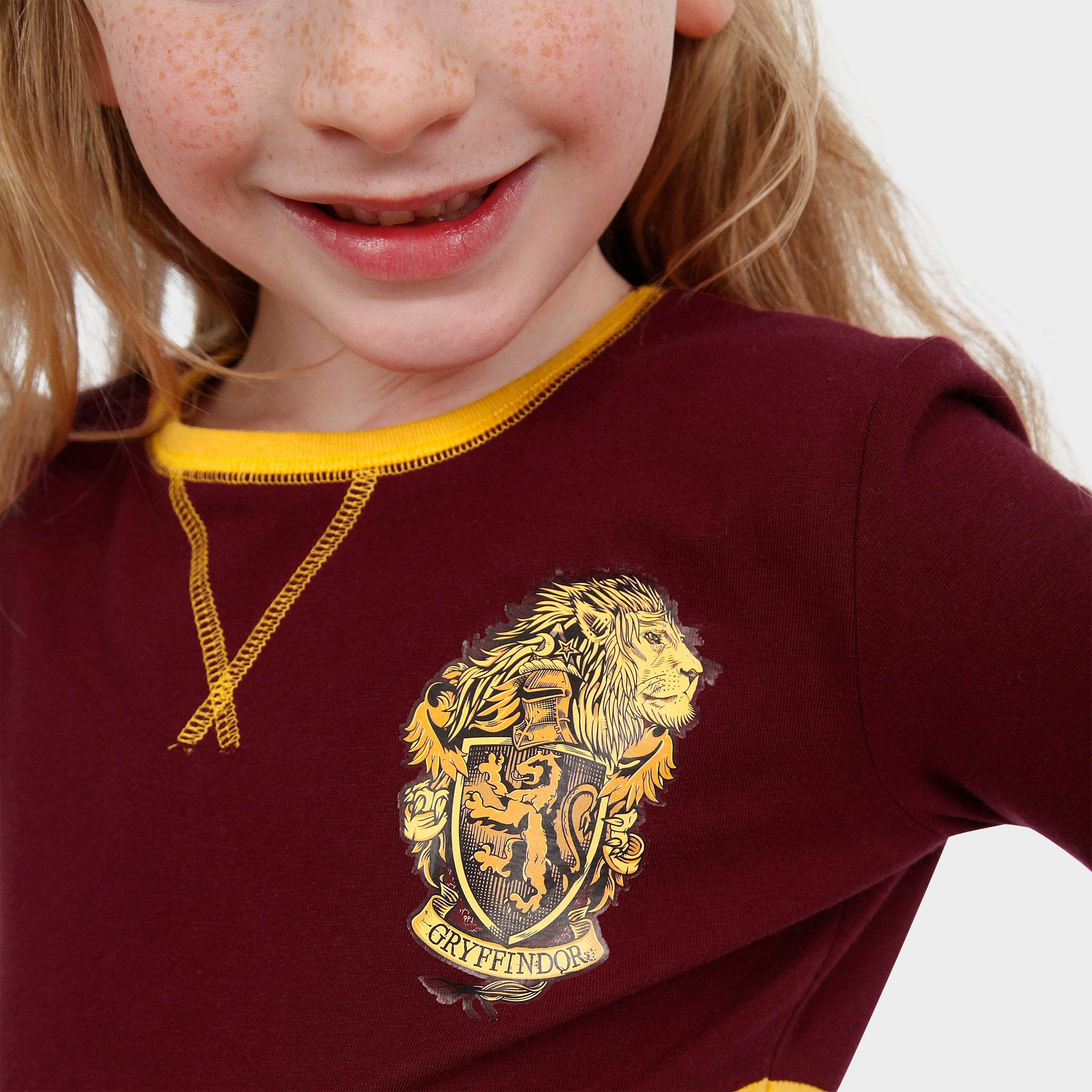 Girls Harry Potter Snuggle Fit Pyjamas - Gryffindor - Image 3