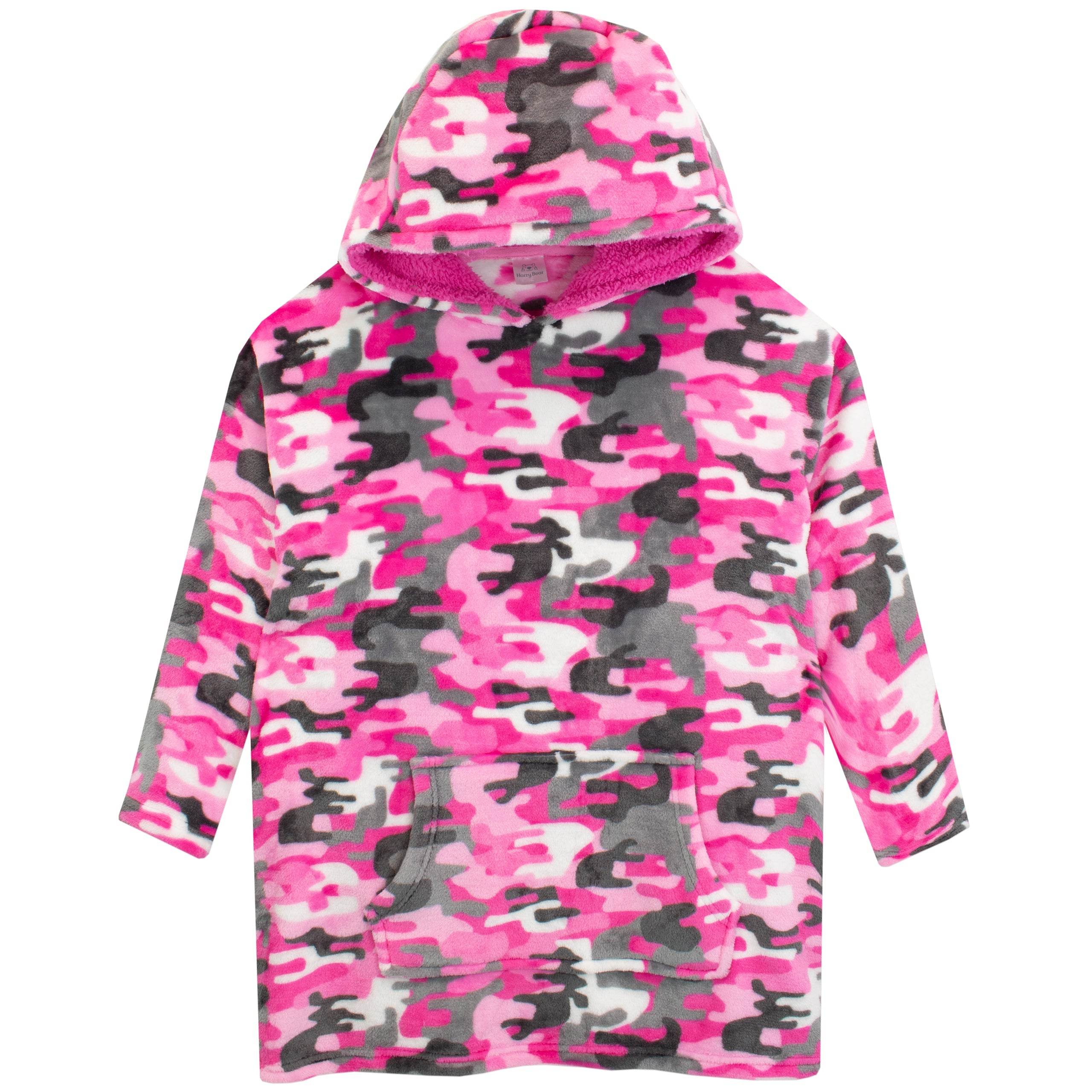 Harry Bear Camouflage Fleece Hoodie Blanket - Image 3