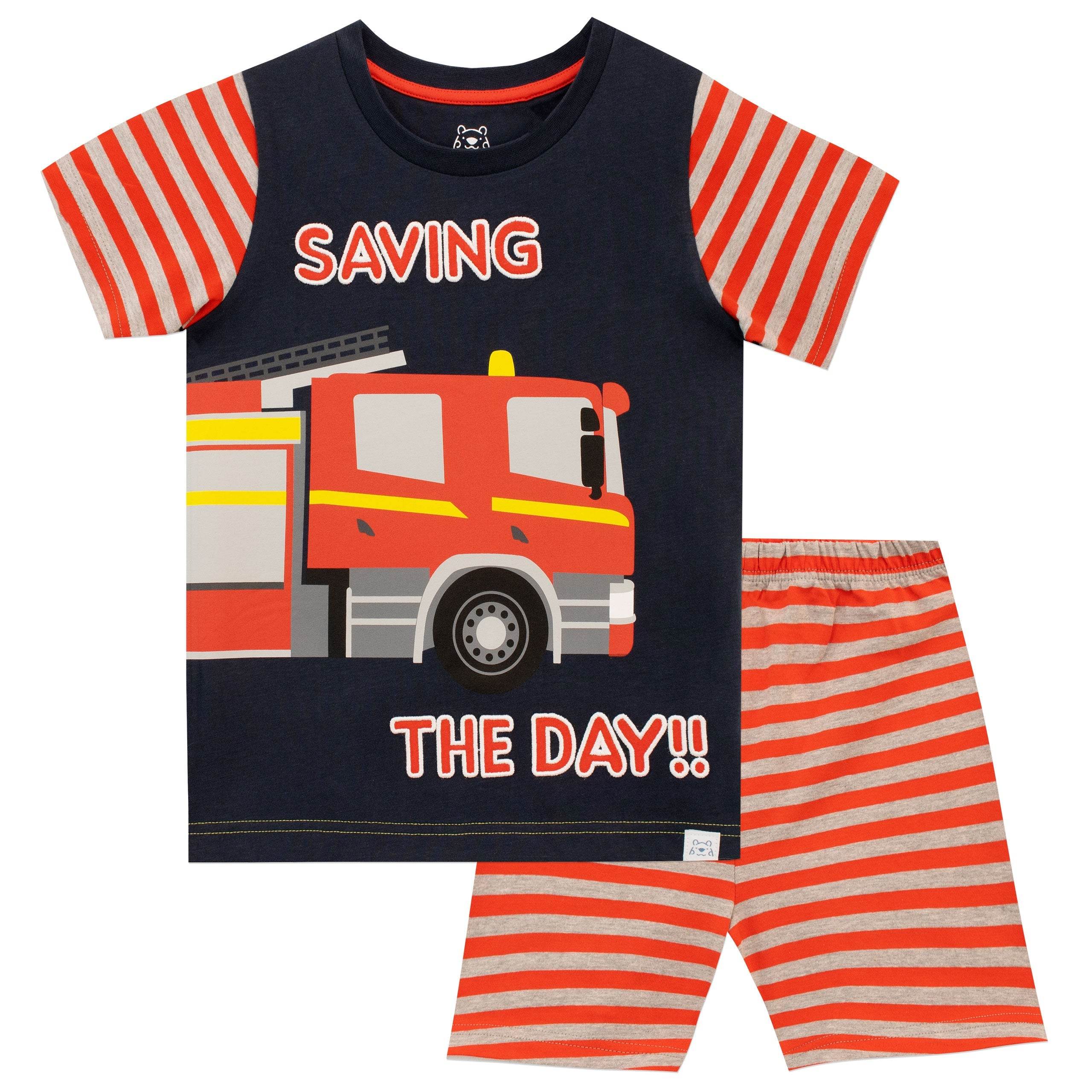 Harry Bear Fire Engine Short Pyjamas - Image 3