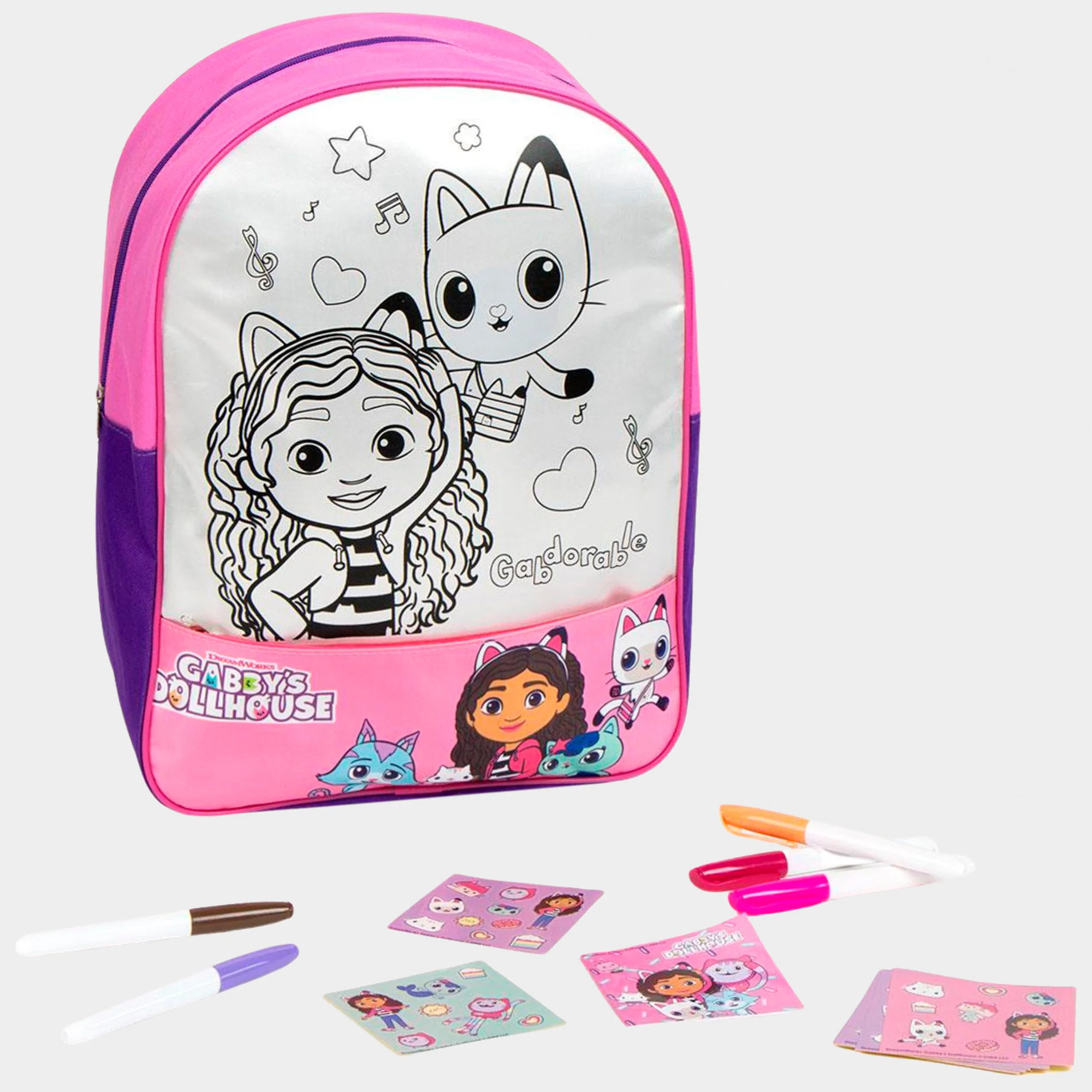 Gabby's Dollhouse Colour In Backpack - Image 2