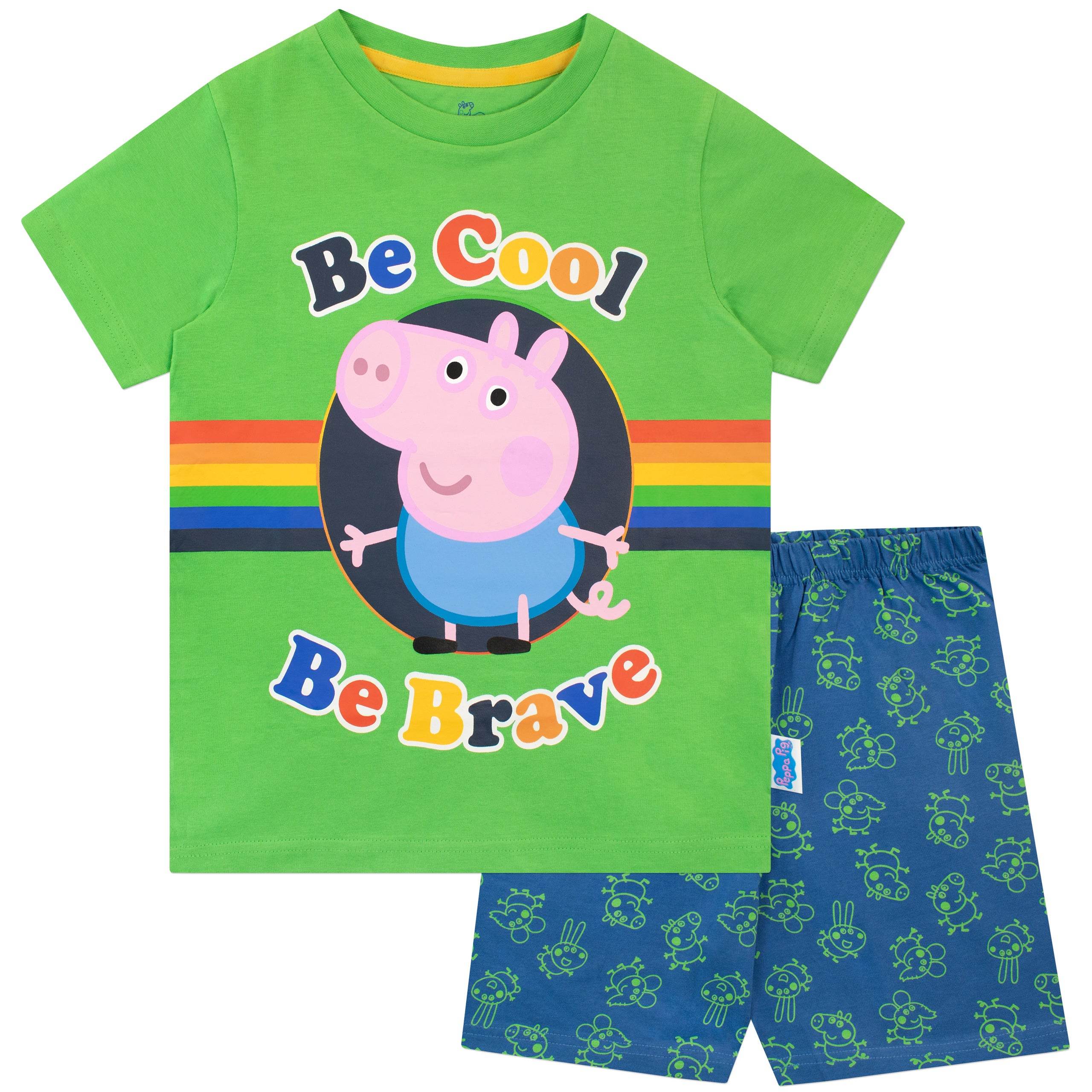 George Pig Short Pyjamas - Be Cool, Be Brave