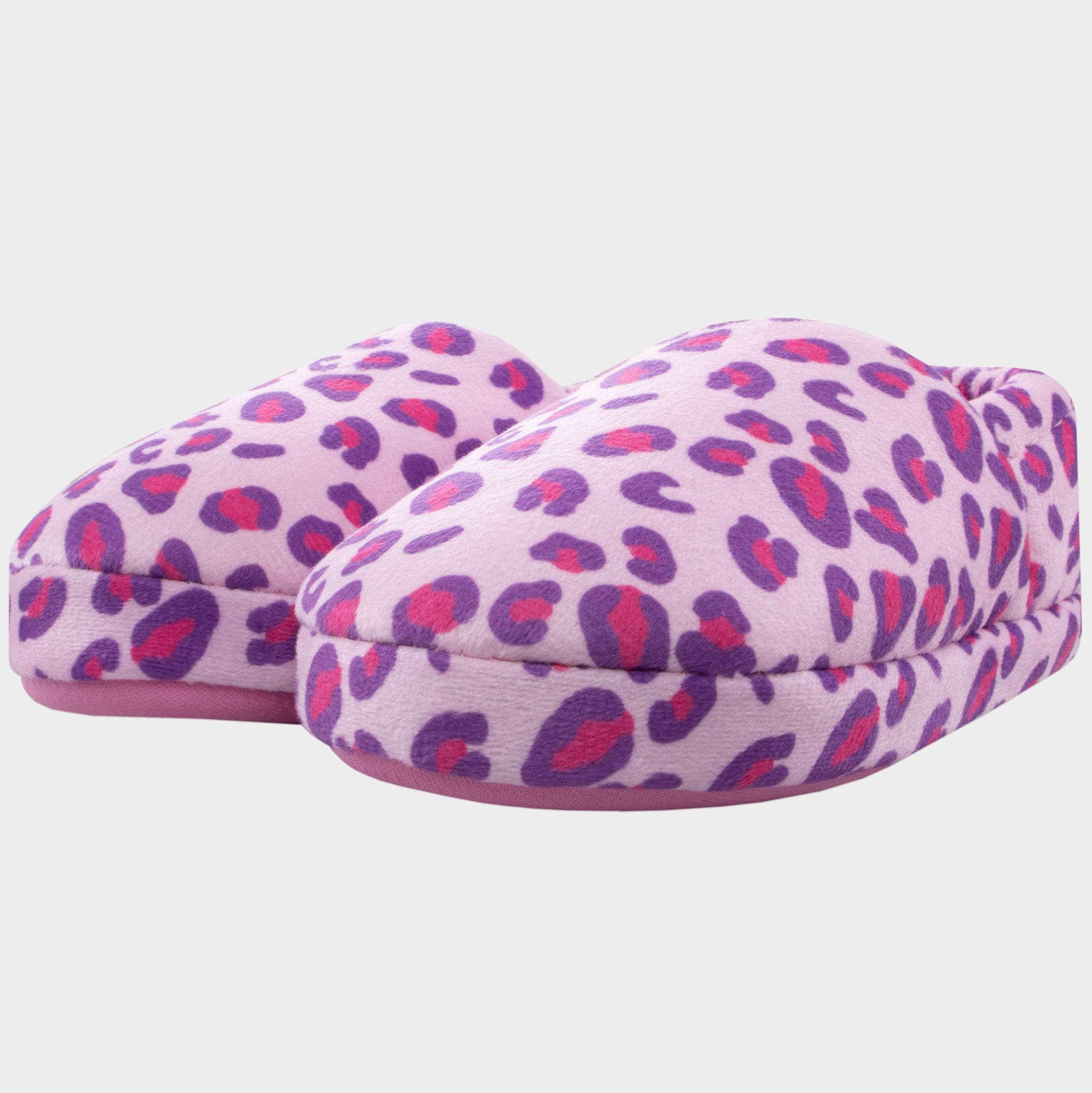 Harry Bear Girls Leopard Print Slippers - Image 2