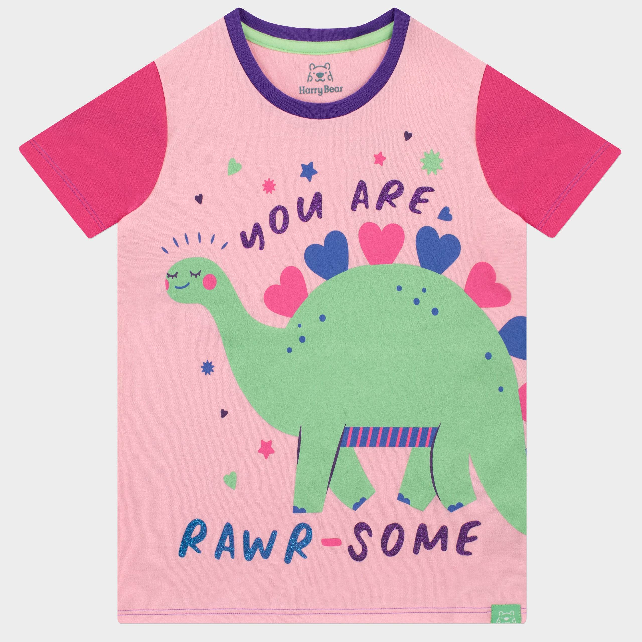 Harry Bear Dinosaur Short Pyjamas - You Are Rawr-some - Image 2
