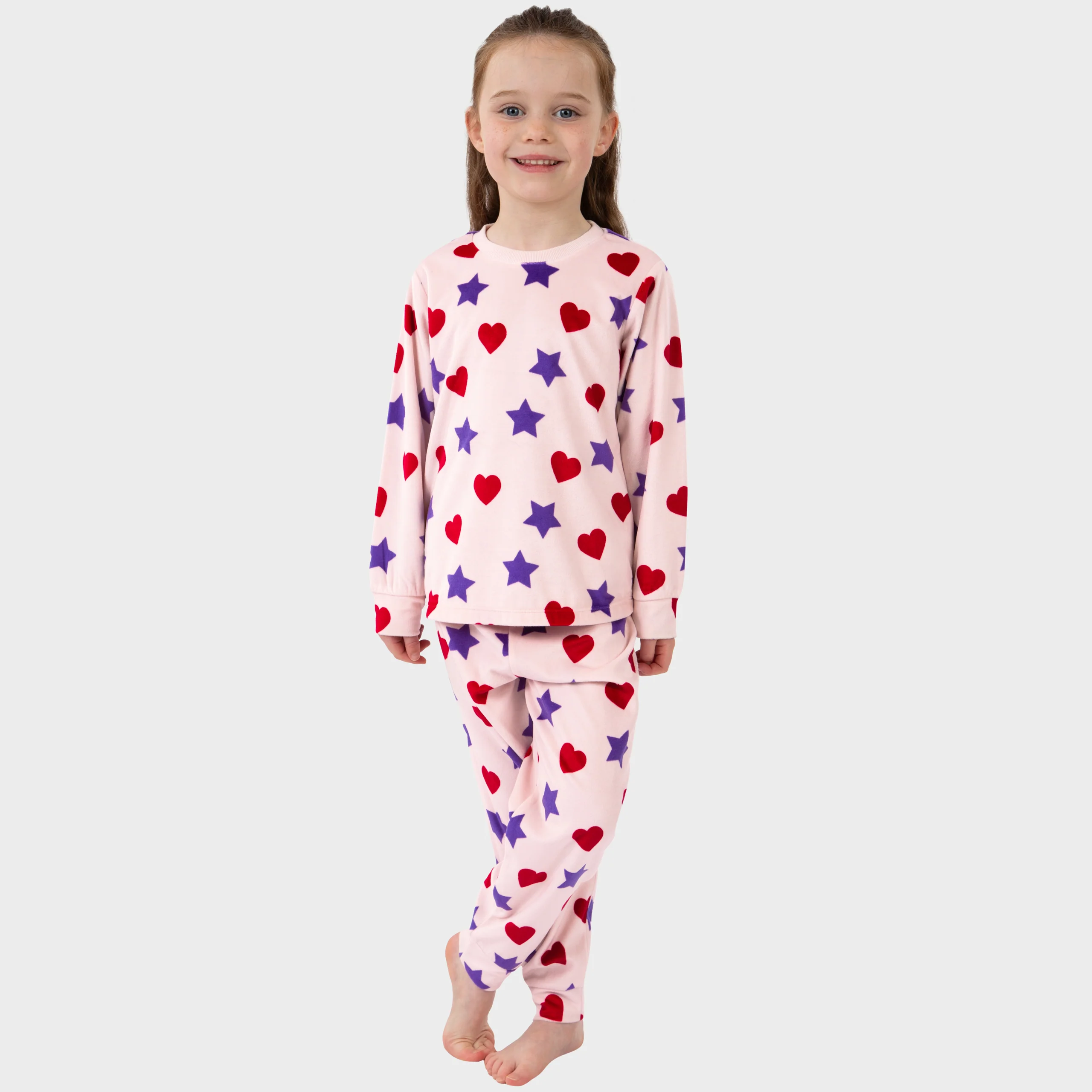 Harry Bear Hearts And Stars Fleece Pyjamas - Image 4