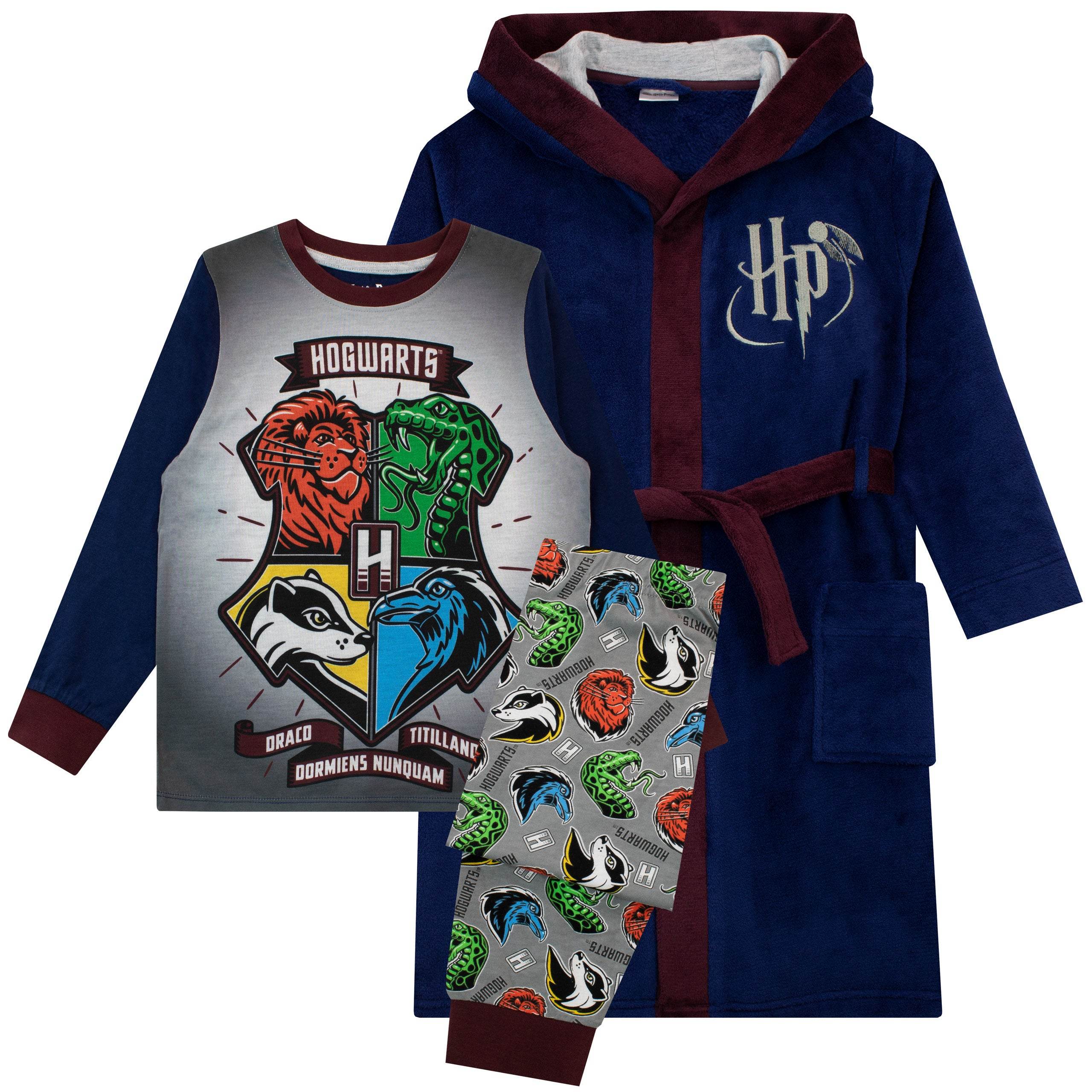 Harry Potter Pyjamas And Dressing Gown Set - Hogwarts - Image 3
