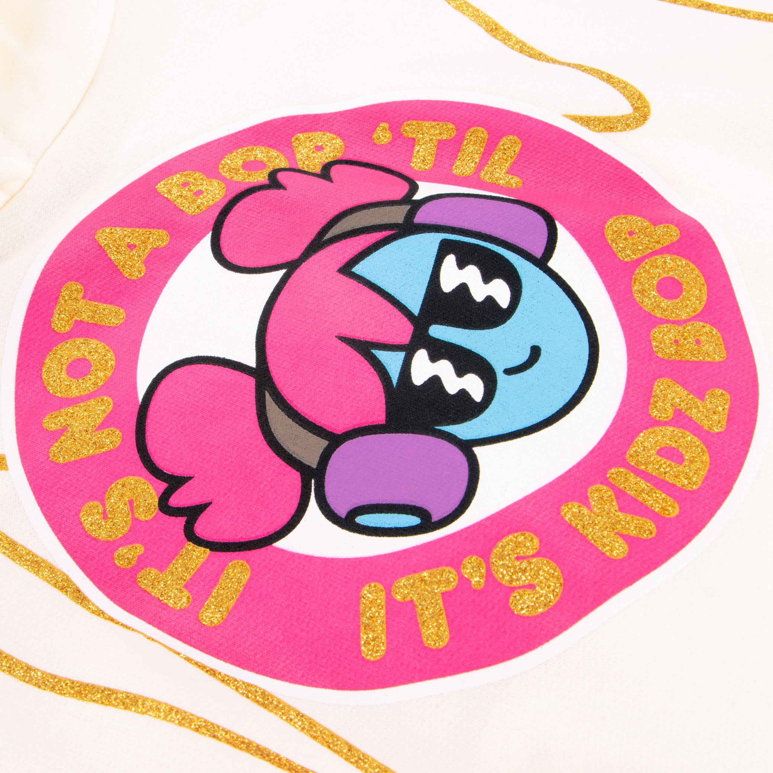 Kidz Bop Hoodie- Glittery Slogan - Image 9