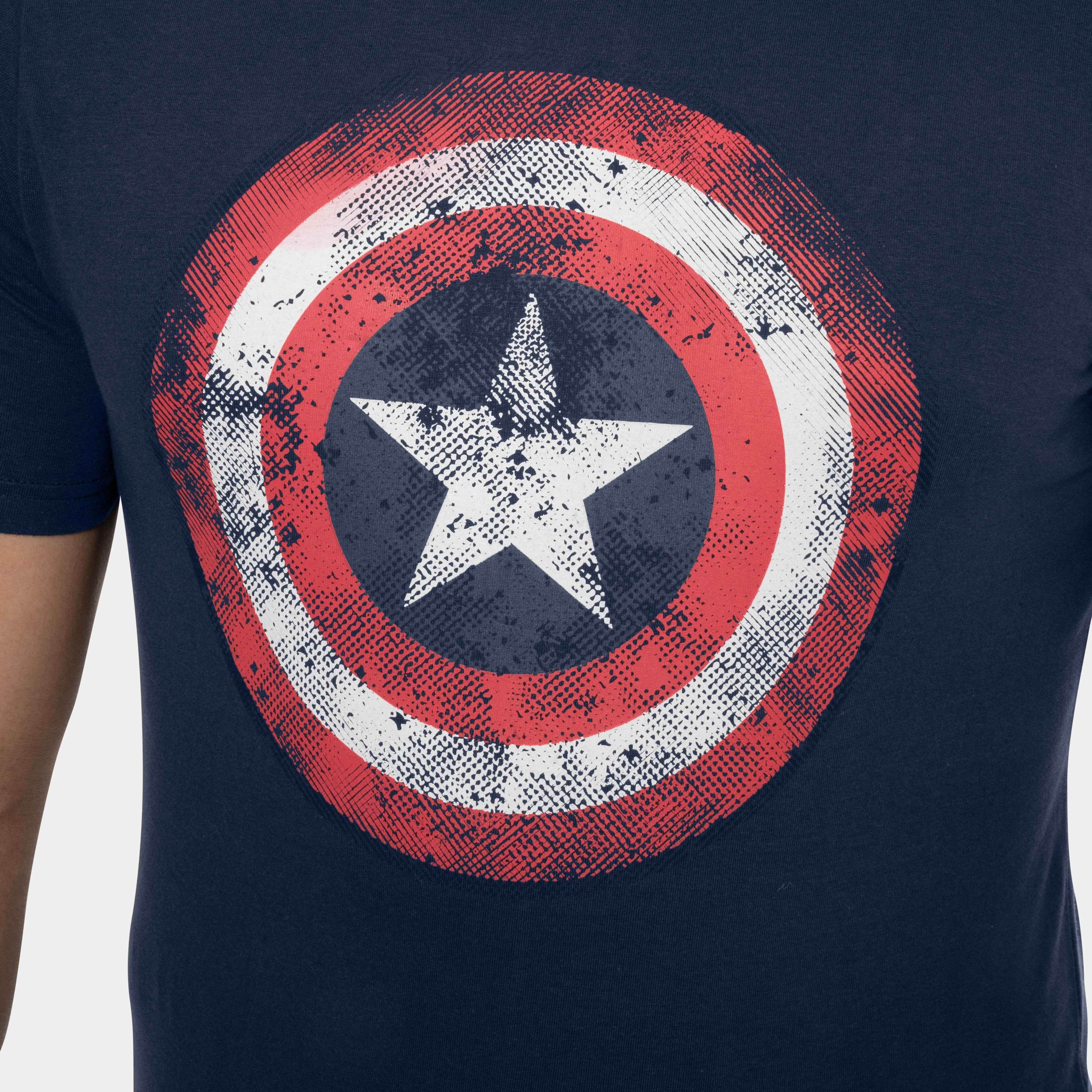 Mens Captain America T-Shirt - Shield - Image 3