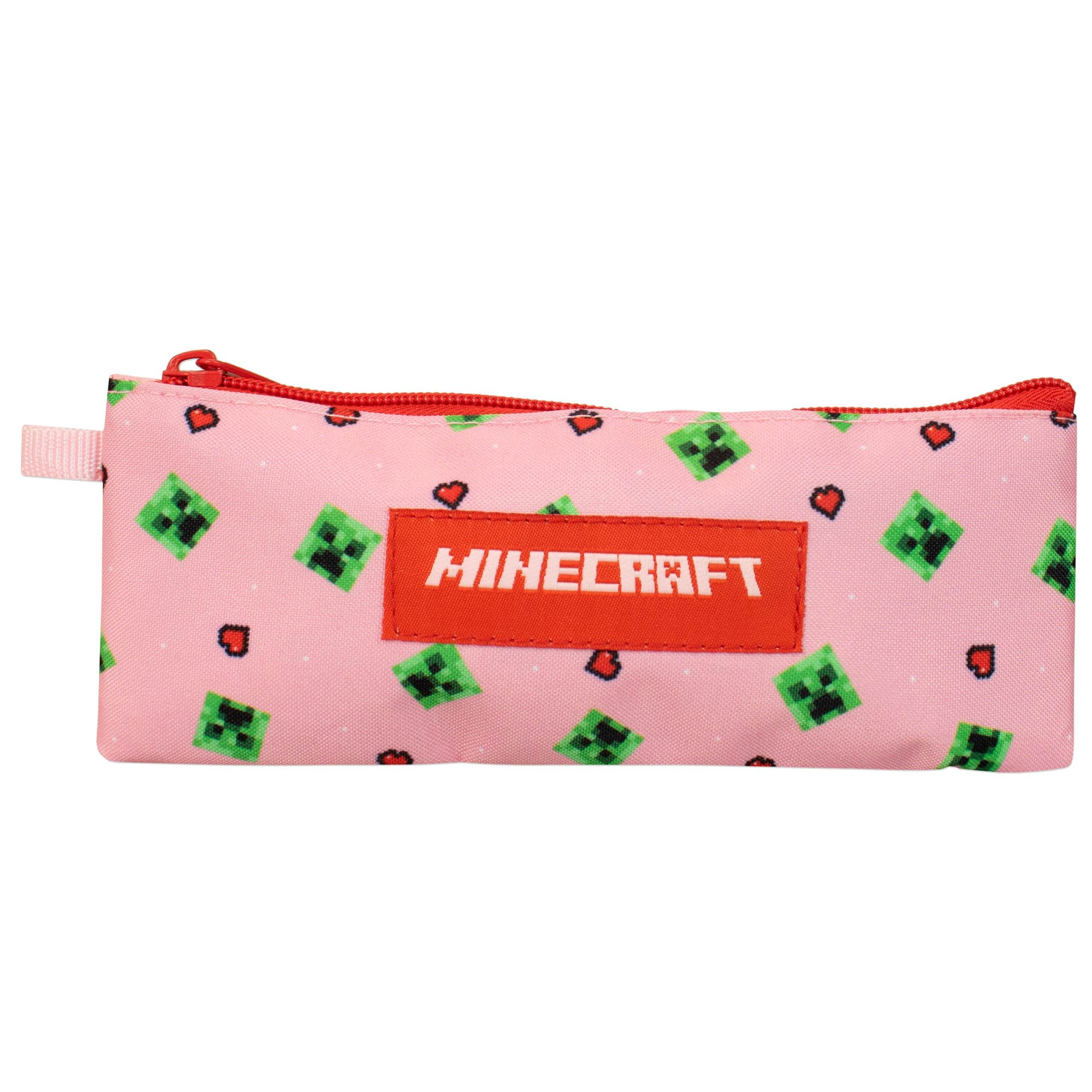 Minecraft Backpack Set - Pink and Green - Image 7