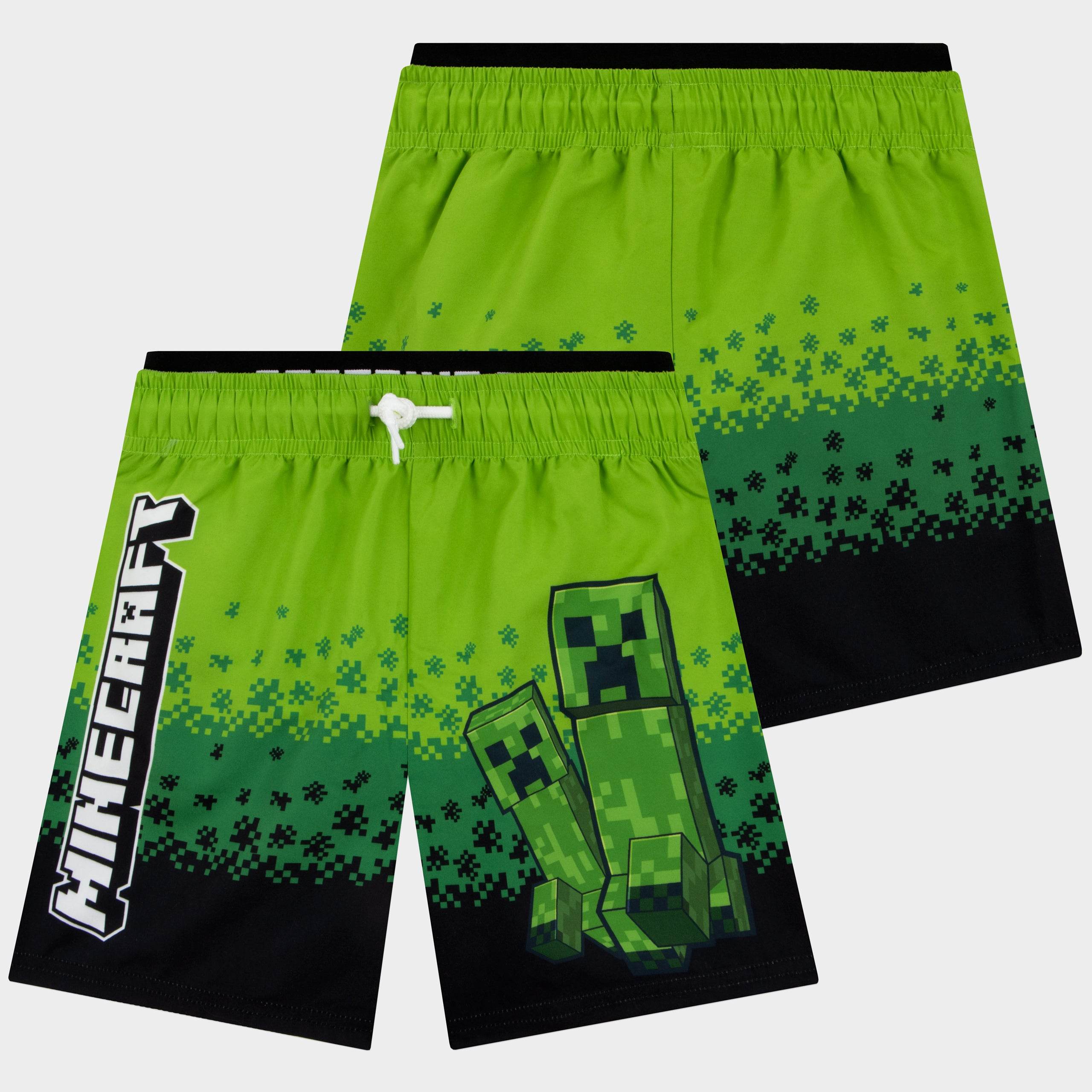 Minecraft Swim Shorts - Creeper - Image 2