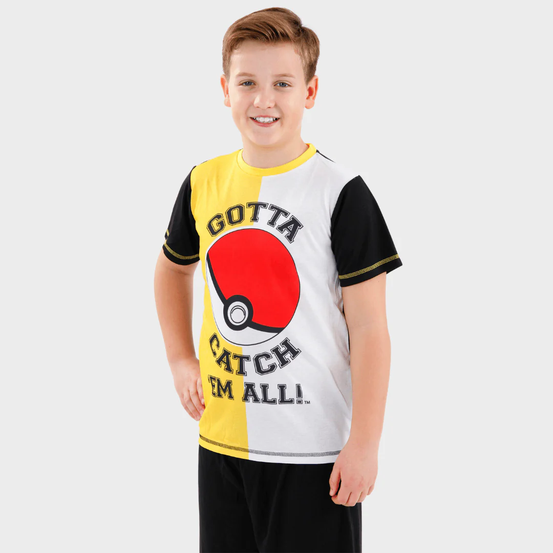Pokemon Short Boys Pyjamas - Pokéball - Image 2