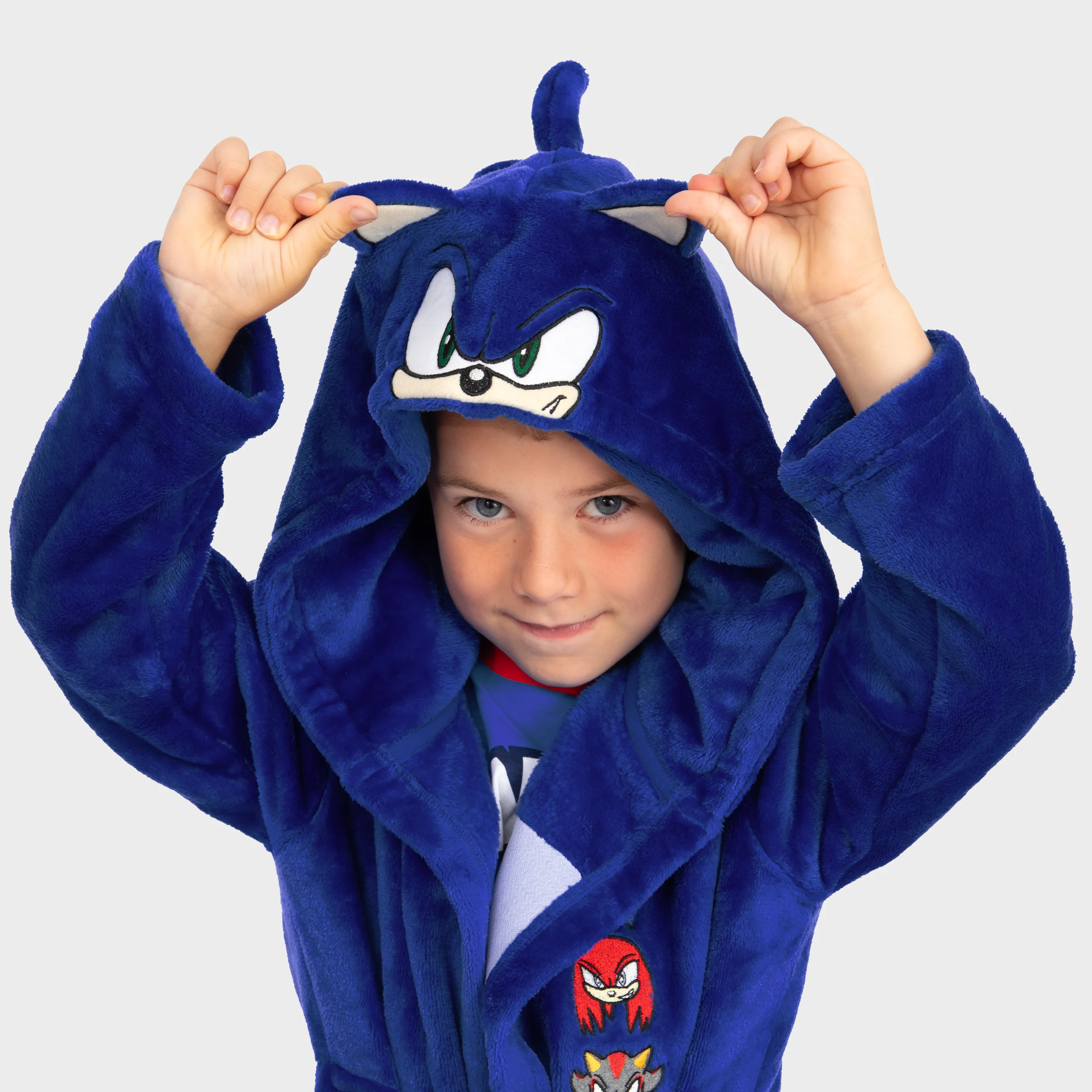 Sonic The Hedgehog Dressing Gown With 3D Ears - Image 2