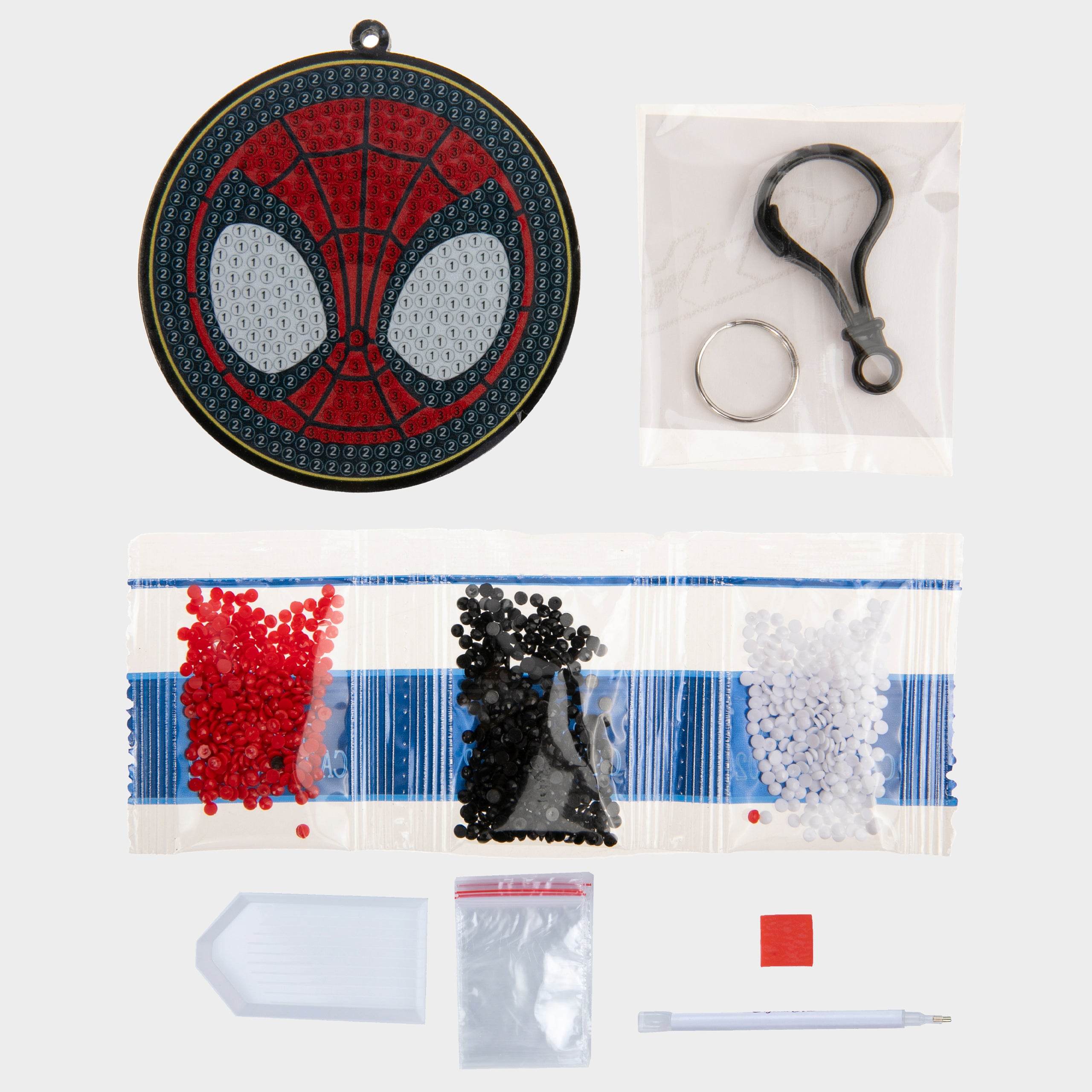 Spiderman Crystal Art Charm Keyring - Image 5