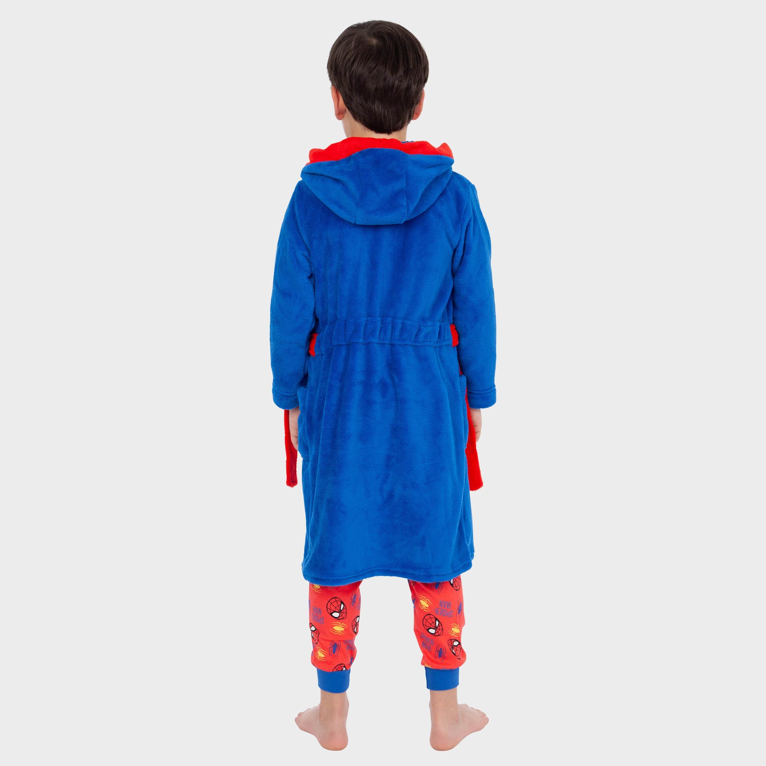 Boys Marvel Spiderman Pyjamas And Dressing Gown Set - Image 7