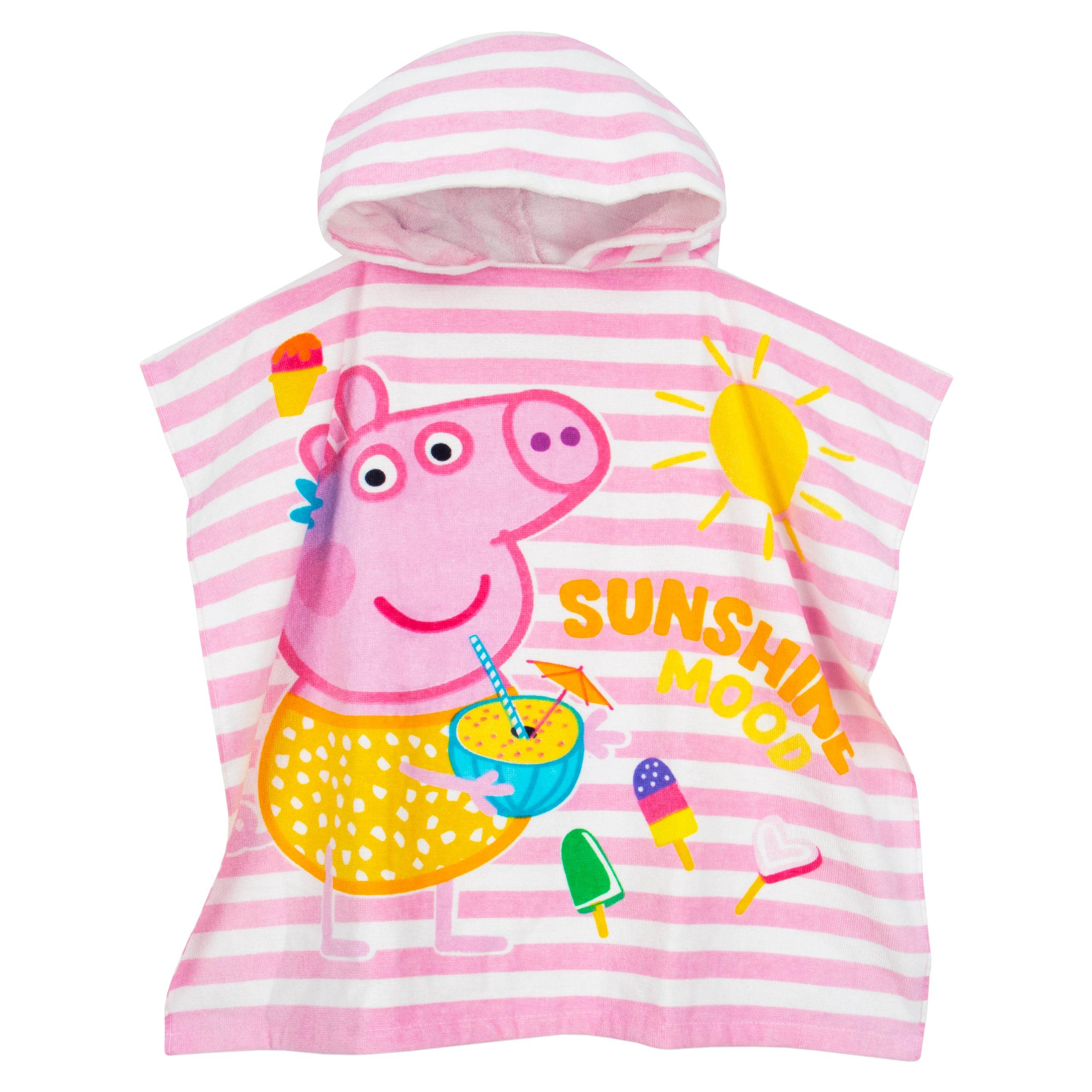 Striped Peppa Pig Towel Poncho - Image 5
