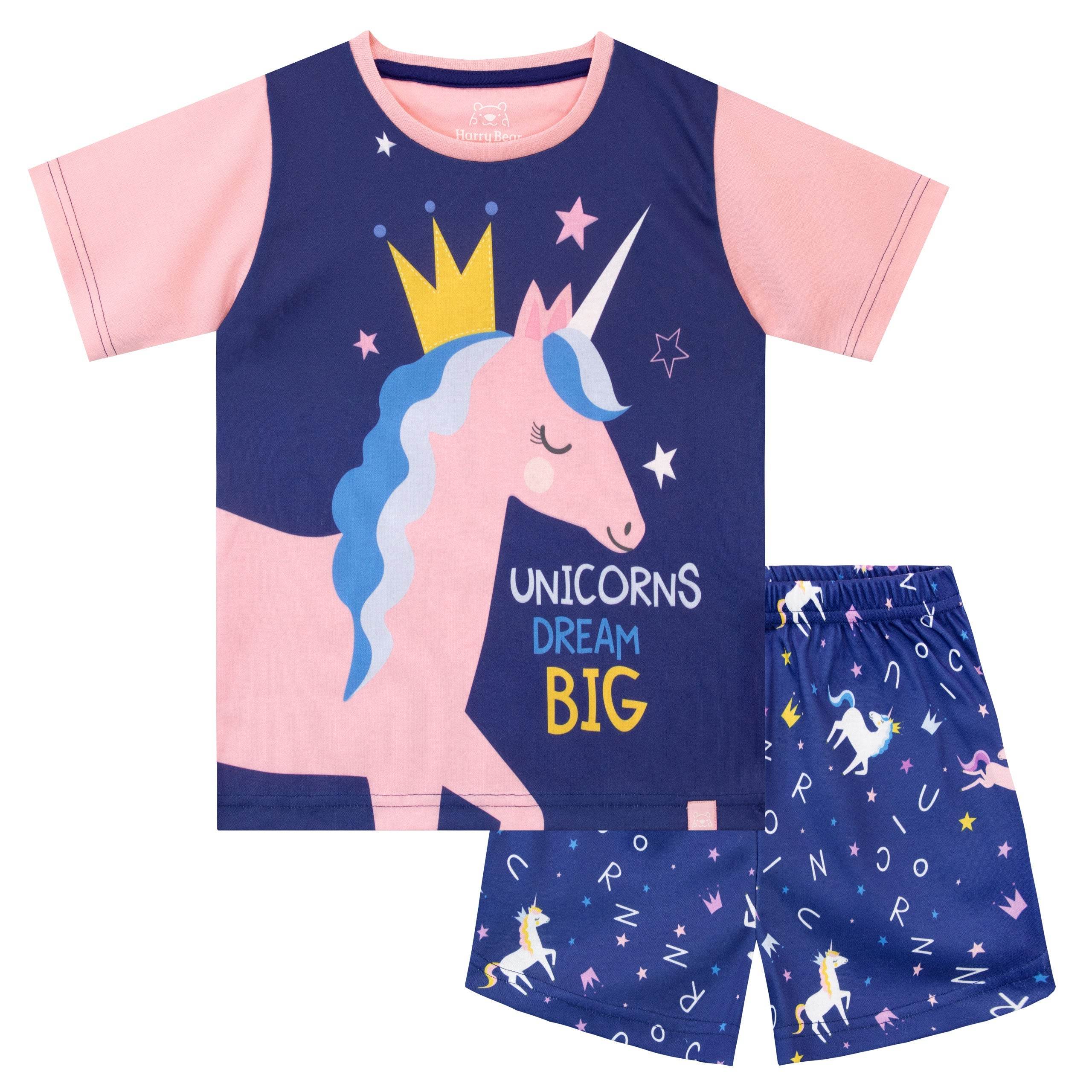 Harry Bear Unicorn Dreams Short Pyjamas