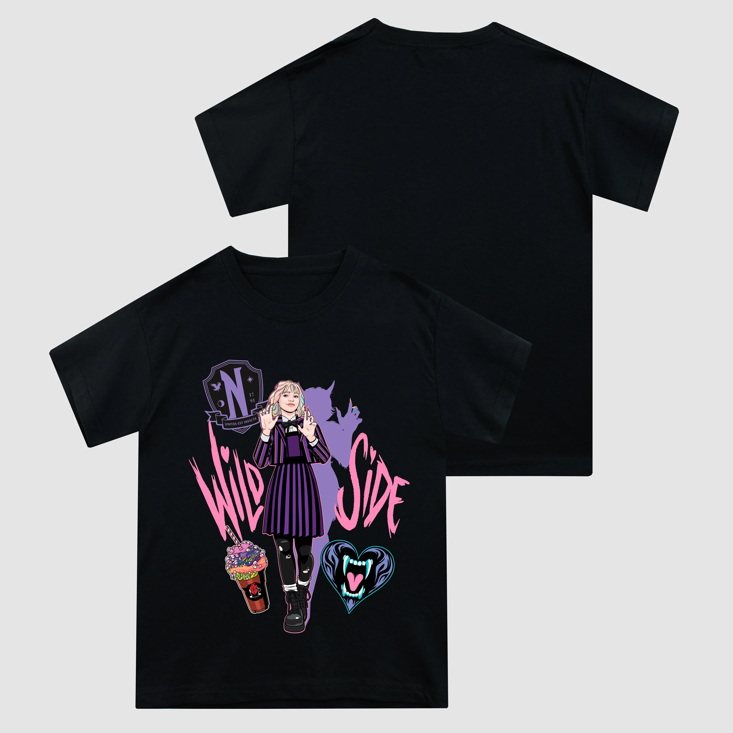 Wednesday Short Sleeve T-Shirt - Wild Side - Image 3