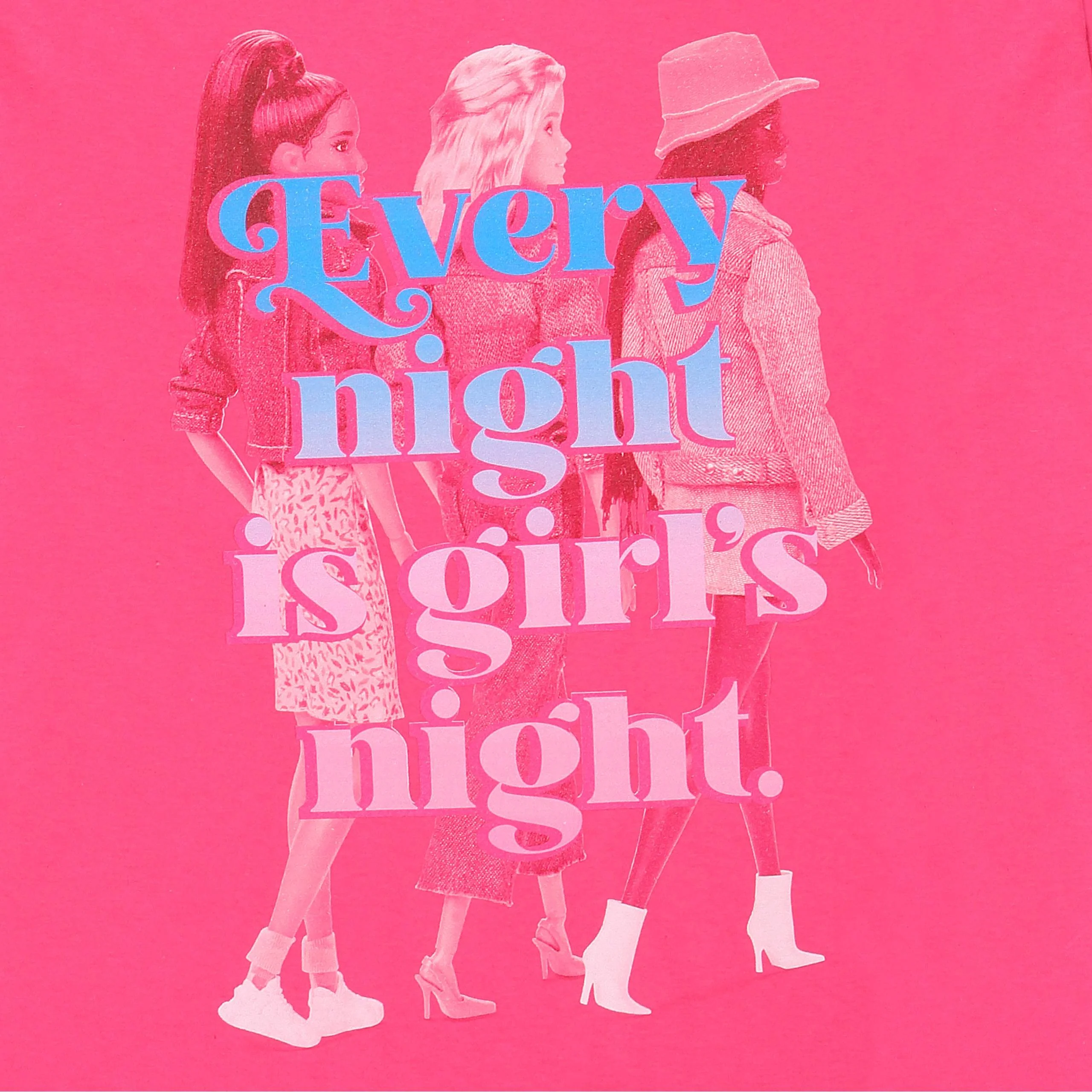 Womens Barbie Girls Night T-Shirt - Image 4